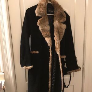 Adler collection, Size Large, Swede and fur coat.
